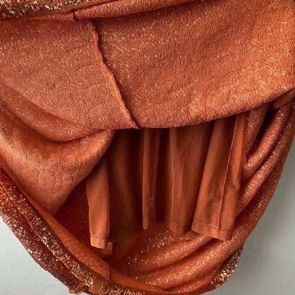 Preen by Thornton Bregazzi Copper Sequin Dress - Picture 3 of 9